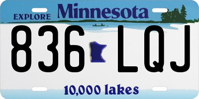 MN license plate 836LQJ