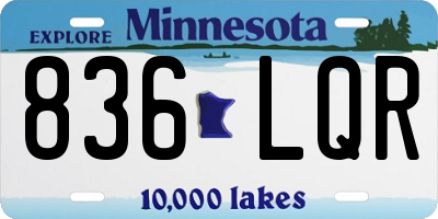 MN license plate 836LQR