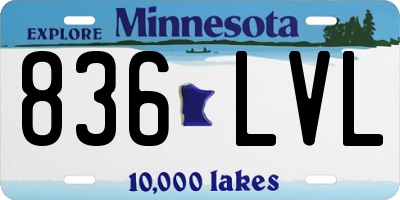 MN license plate 836LVL