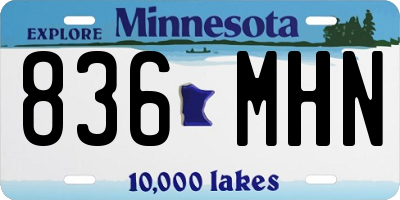 MN license plate 836MHN