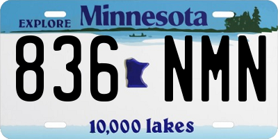 MN license plate 836NMN