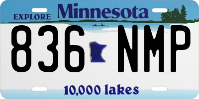 MN license plate 836NMP