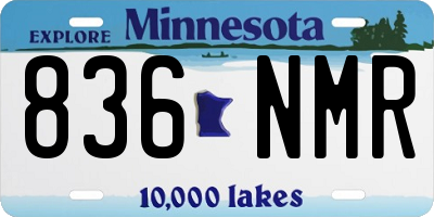 MN license plate 836NMR