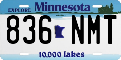 MN license plate 836NMT