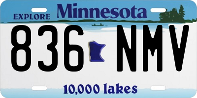 MN license plate 836NMV