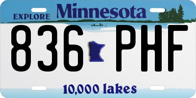 MN license plate 836PHF
