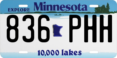 MN license plate 836PHH