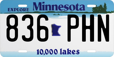 MN license plate 836PHN