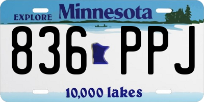 MN license plate 836PPJ