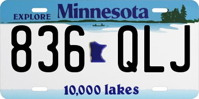 MN license plate 836QLJ