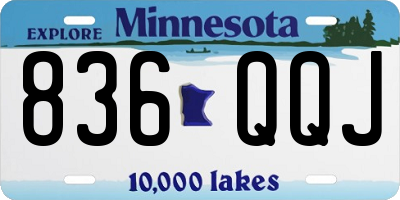 MN license plate 836QQJ