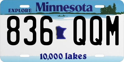 MN license plate 836QQM
