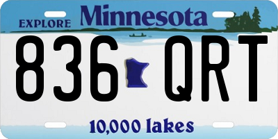 MN license plate 836QRT