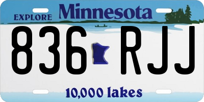 MN license plate 836RJJ