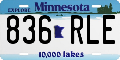 MN license plate 836RLE