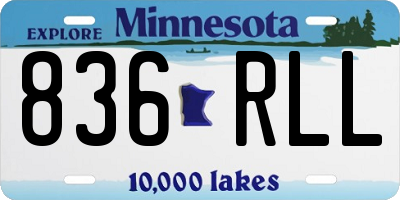 MN license plate 836RLL
