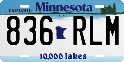 MN license plate 836RLM