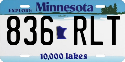 MN license plate 836RLT