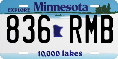 MN license plate 836RMB
