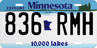 MN license plate 836RMH