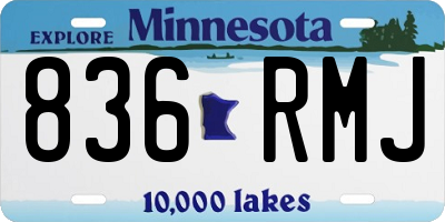 MN license plate 836RMJ