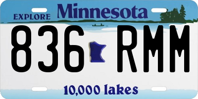 MN license plate 836RMM