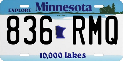 MN license plate 836RMQ