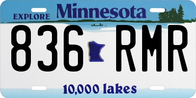 MN license plate 836RMR