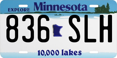 MN license plate 836SLH