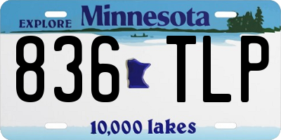 MN license plate 836TLP