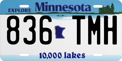 MN license plate 836TMH