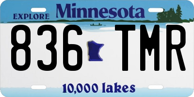 MN license plate 836TMR