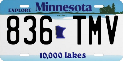 MN license plate 836TMV