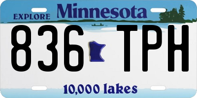 MN license plate 836TPH