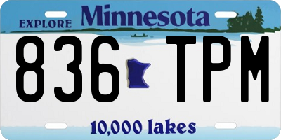 MN license plate 836TPM