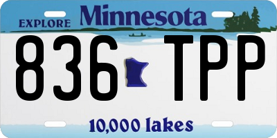 MN license plate 836TPP
