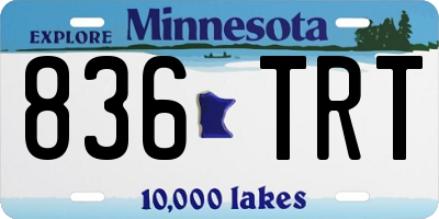 MN license plate 836TRT