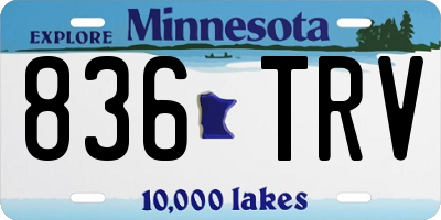 MN license plate 836TRV