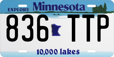 MN license plate 836TTP