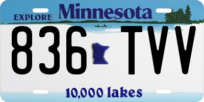 MN license plate 836TVV