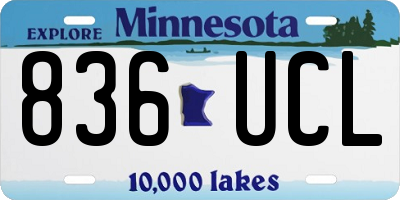 MN license plate 836UCL