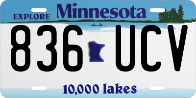 MN license plate 836UCV