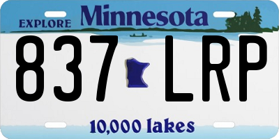 MN license plate 837LRP