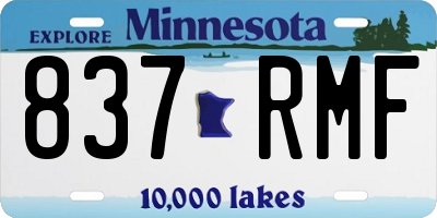 MN license plate 837RMF