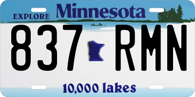 MN license plate 837RMN