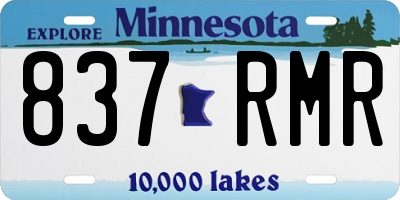 MN license plate 837RMR