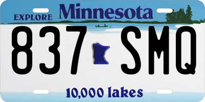 MN license plate 837SMQ