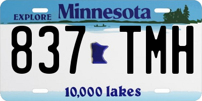 MN license plate 837TMH