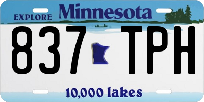 MN license plate 837TPH