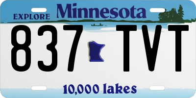 MN license plate 837TVT